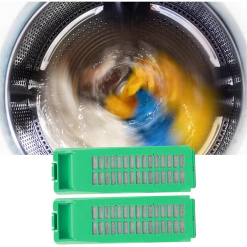 2pcs Plastic Lint/Hair Filter for Washing Machines - Maintenance Accessory,Filter Mesh Bag