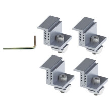1set Solar Panel Clamps - Long-Lasting Mounts for PV Module Roof Rail Installation,PV Mounting Hardware
