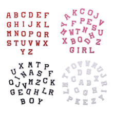 104Pcs Alphabet A - Z Patches, Iron Sew Letters for Clothing, Hats, Shoes, Backpacks, Handbags, Jeans Etc.