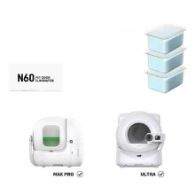 För PETKIT Pet Eliminator N60 för PUROBOT Ultra Självrengörande Kattlåda - 3-Pack