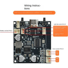 6.0 Versterkermodule 2x5W 3,7V Batterijgevoed TYPE C Geïntegreerde Boostschakeling -Luidspreker Modificatiekaart
