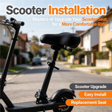 For Xilopu Q8 Electric Scooter , Height Shock Absorption Comfortable Saddle with Spring Suspension Detachable, 1PC