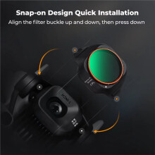 Filtre CPL pour 5 Pro, Filtre Polarisant Circulaire pour Objectif de Caméra de Drone, Réduction des Reflets, Amélioration des Couleurs
