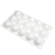 Moules en Silicone à 15 Trous en Forme de Châtaigne - Outils de Décoration pour Gâteaux, Mousses au Chocolat, Pâtisseries Maison, Fabrication de