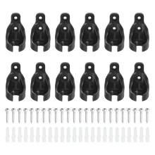 12Pcs Bungee Receivers Brackets, Universal Blinds Bungee Cord Replacement Parts for Roller Sun Shade Tie Downs