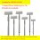 6pcs Soldering Iron Tips Rapid Heating Spatula Model 1401-1406 Replacement Electric Soldering Iron Tips Welding Tools 5
