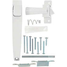 1set Screen Door Handle & Hardware, Push-Button Latches for Screen/Storm Doors