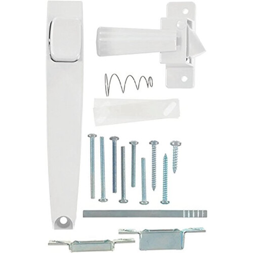 1set Screen Door Handle & Hardware, Push-Button Latches for Screen/Storm Doors