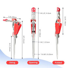 Automatic Spring Fishing Rod Holder with Adjust Sensitivity Stainless Steel Base for Effortless Hookset , Ground Support