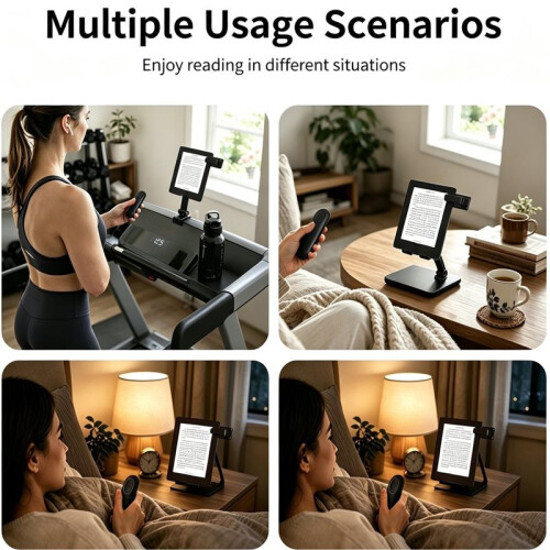 Clip-  Page Turner Wireless Remote Controller Auto-Pair E-Book Reading Artifact for E-Reader Phone Tablet 1
