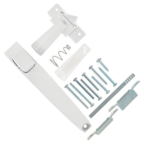 1set Screen Door Handle & Hardware, Push-Button Latches for Screen/Storm Doors 2