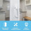 1set Screen Door Handle & Hardware, Push-Button Latches for Screen/Storm Doors 5