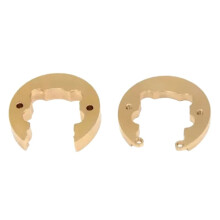 For CROSSRC Brass Counterweight Kit for RC Portal Axle Hubs - Enhance Stability for AT4, AT6, JT4, NT4, Crawler Trucks