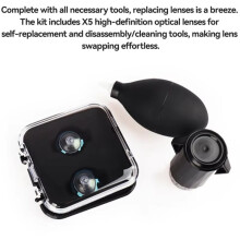 For  X5 Replacement Lens Complete Kit Front&Rear Lens Protector Scratch-Resistant Lens Cover Repair Accessories