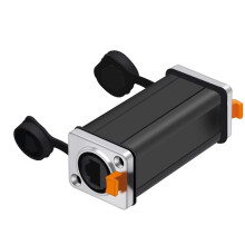 Aluminum Alloy Case 8P8C RJ45 Female Coupler Straight Adapter Ethernet Connector Waterproof IP65 Panel Mount