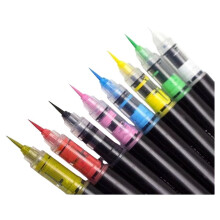 8pcs Acrylic Pigment Hook Pen Mech Figurine Model Painting Waterproof Coloring Complementary