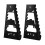 2Pcs Red Wrench Organizer + 2Pcs Black Wrench Organizer Plastic Tray Sockets Storage for Efficient Tool Storage 6