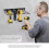 Wall Mounted Power Tool Holder - Heavy Duty Metal Drill Storage Organizer Rack for Garage Workshop 5