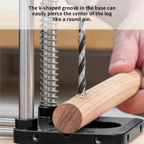 Model Woodworking Drilling Locator Adjustable Punch Drill Template Press Machine 2