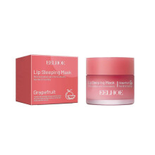 Hydrating Lip Sleeping Mask with Grapefruit, Shea Butter & Camellia Oil Moisturizing, Exfoliating, Plumping Overnight Treatment