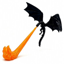 Svetlo na poličku s drakom, 3D tlačená ohnivo chrliaca fantasy dekorácia police s lietajúcim drakom, dizajn halloweenskej police A