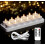 12 velas LED recargables sin llama con mando a distancia y base de carga. 2