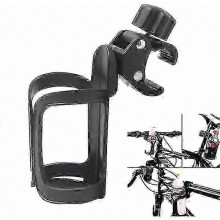 360 drehbarer Fahrradflaschenhalter für Lenkerbefestigung, Trinkflaschenhalter für Kinderfahrräder (1 Stück, Schwarz)
