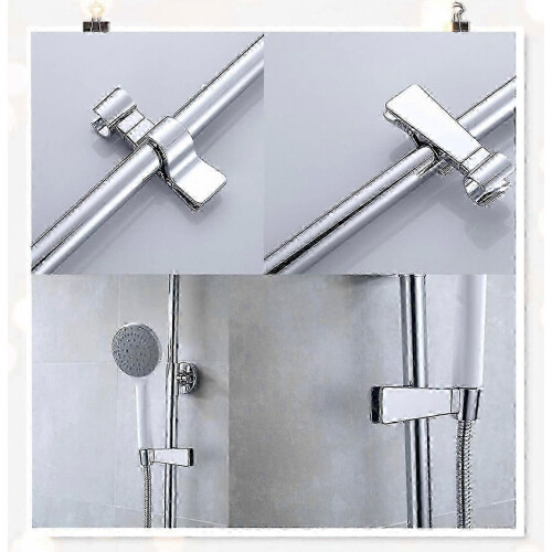 Generic Adjustable Shower Holder - Rotating Clamp Fixed Mounted Accessory Hand Shower Clip Connector 2