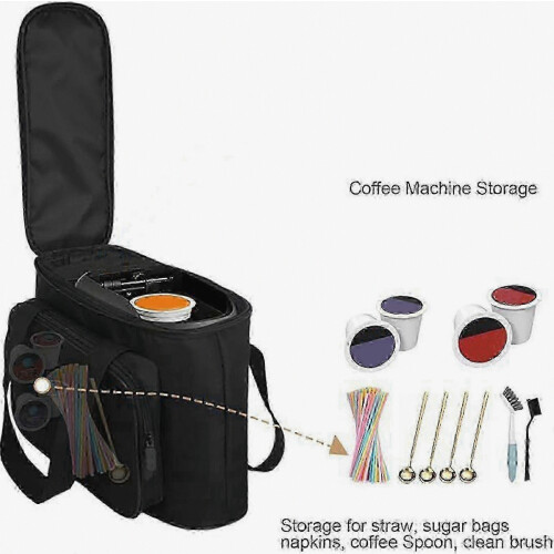 Portable Coffee Maker Carrying Case, Dustproof Storage Bag for Keurig K-Mini with Double Handles 2