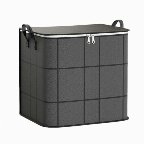 Extra Large Foldable Storage Bin – with Handles & Zipper – for Bedding & Clothes