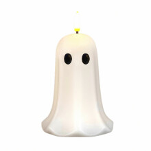 Halloween spookkaarsen zonder vlam - LED-kaarsen op batterijen met flikkerend effect - voor Halloweenfeestdecoratie binnenshuis