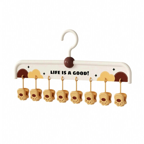 Non Slip Hangers with Clips Multi Clip Drying Rack Design