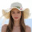 Foldable Beach Hat – Wavy Fringe Detail – for Outdoor Vacation Use 4