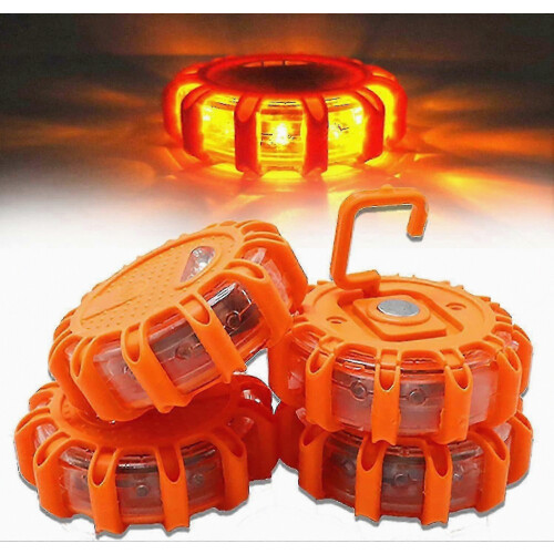 LED-Warnleuchten-Set für Notfälle – 4er-Pack