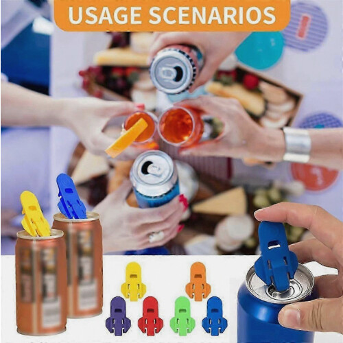 24 PCS Beer Can Opener Tool with Colorful Leakproof Protector Cap Manual 2