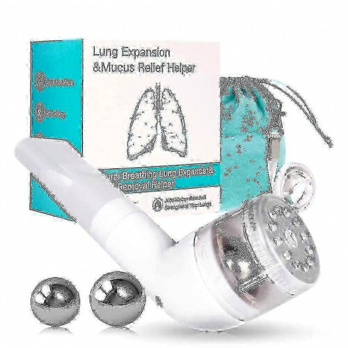 Lung Exerciser Device for Mucus Removal - Natural Respiratory Training with Pressure Adjustment Settings