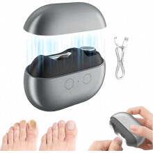 2026 NEW Electric Nail Clipper for Seniors with Safe Rounded Blade and LED Light, Painless Toenail Trimmer for Thick Nails