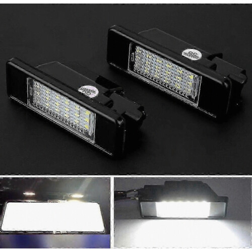 2 luces LED para matrícula de Citroën C2 C3 C4 C5 C6 DS3 1