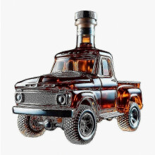 Car Whiskey Decanter Vintage Car Glass Decanter Home Bar Decoration Wine Bottle Gift compatible with Grandfather