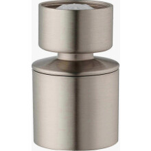 Brushed Nickel Finish Kitchen Sink Faucet Aerator Stainless Steel 360 Degree Swivel Dual Function Spray Head Water Saving Device