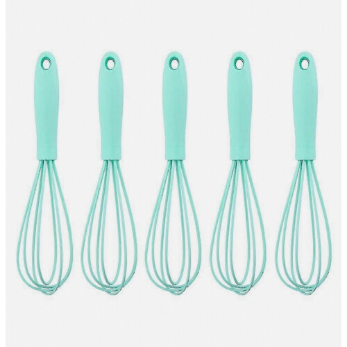 Silicone Whisk,kitchen Tool,5pcs Mini Silicone Whisks For Cooking,high,L