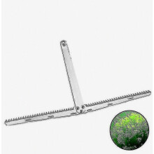Cortador de maleza acuática para lagos, estanques, agua, hierba, cuchillo de anclaje, sierra dentada, accesorios de pesca, suministros, plateado