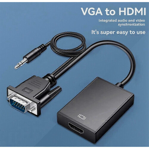 New Audio and Power AV Converter Adapter for PC, Set Top Box, TV, Monitors - Universal Compatibility 2