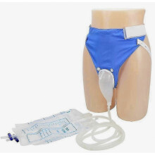 Nieuw draagbaar urinaal met katheter 1000 ml voor incontinente oudere mannen en bedlegerige patiënten.