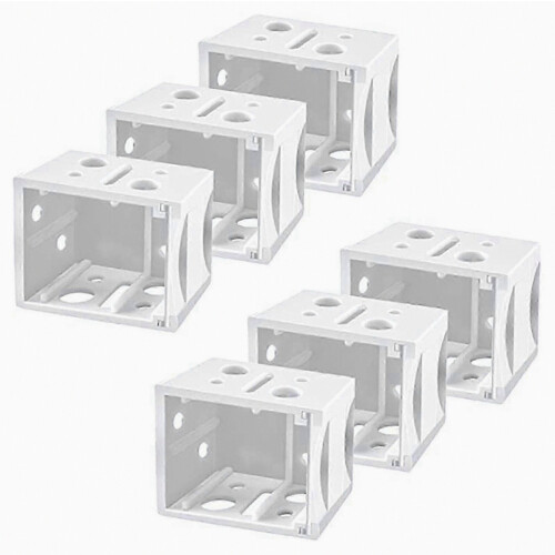 6 Pcs Blinds Bracket End Cover Holder Box Mounting Bracket compatible with Window Blinds