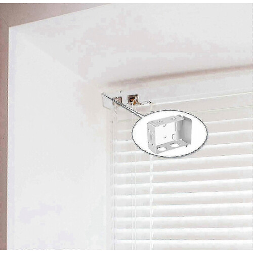 6 Pcs Blinds Bracket End Cover Holder Box Mounting Bracket compatible with Window Blinds 1