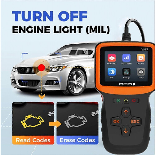 V317 Car Obd2 Scanner,car Interior Accessories Code Reader,engine Fault Code Reader Scanner 1