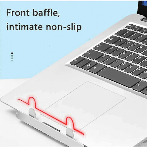 Rotary Adjustable Foldable Laptop Stand - Universal Portable Desktop Notebook & Tablet Holder Bracket S 2