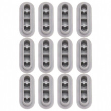 Toilet Seat Bumper Pads Cushioning Support for Bathroom Plastic Round Keep Dry and Clean 12Pcs