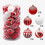 Weihnachtskugel-Set, 6 cm bunte Kunststoffkugeln, dekorativer Anhänger 1